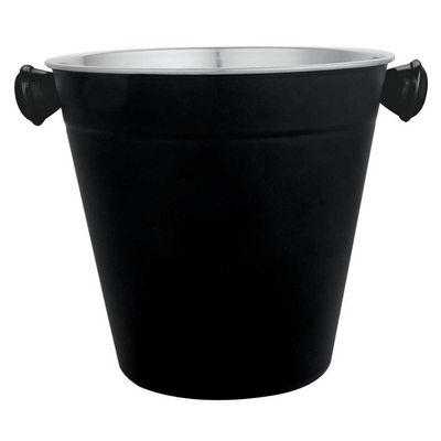 Balde para Gelo Dynasty Open Bar em Aço Inox - 1,25 L Preto