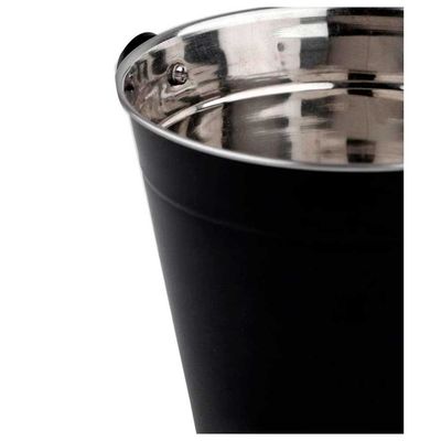 Balde para Gelo Dynasty Open Bar em Aço Inox - 1,25 L Preto