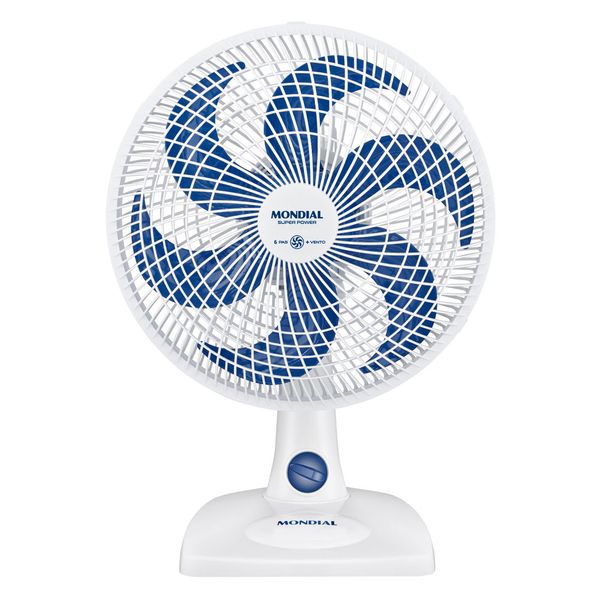 Ventilador de Mesa Mondial 6 Pás Super Power Branco VSP-30-W - 30cm 127V