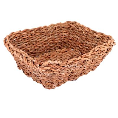 Conjunto de Cestas em Fibra Natural L`Hermitage 23371 Retangulares 3 Peças Marrom