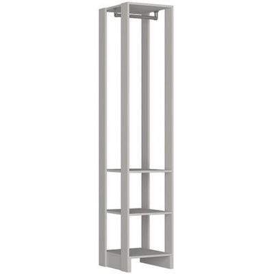 Armário Closet Slim Yes 3 Prateleiras e Cabideiro Nova Mobile Branco