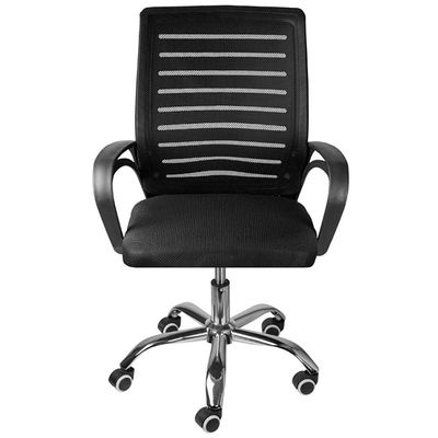 Cadeira de Escritório Giratória OR Design Diretor Blend com Regulagem de Altura Apoio para os Braços e Sistema Relax Preto