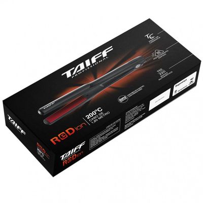 Chapinha Prancha Red Ion 200 Graus Taiff Preto com Vermelho / Bivolt