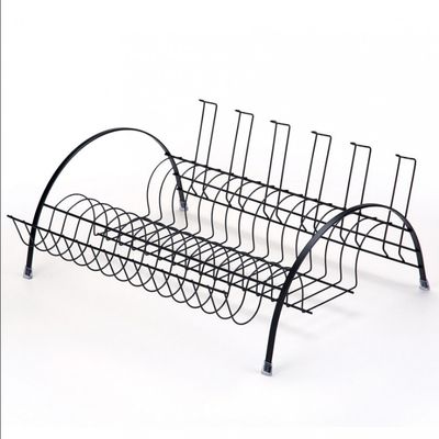 Escorredor de Louças Arthi Fantastik Linha Black 2505 em Aço Carbono Preto