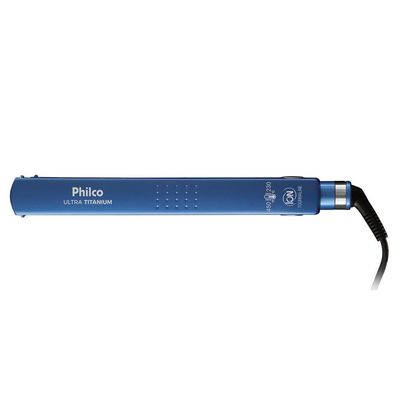 Chapinha| Prancha Philco Ultra Titanium 230ºC com Emissão de Íons Azul / Bivolt