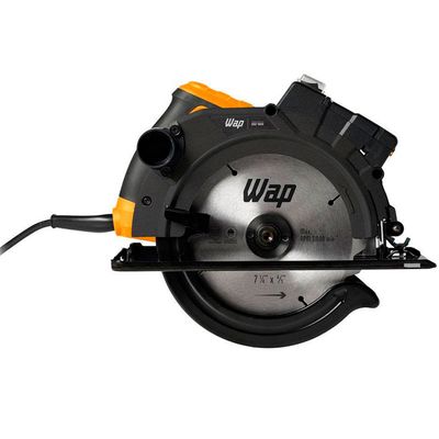 Serra Circular Wap ESC 1500 com Guia Laser 1500 W Amarelo com Preto / 110V