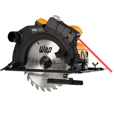 Serra Circular Wap ESC 1500 com Guia Laser 1500 W Amarelo com Preto / 110V