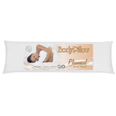 Travesseiro Fibra Siliconizada Plumasul Body 150x50 cm Branco