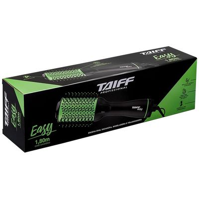 Escova Secadora Taiff Easy Oval 1200W com Cerdas de Nylon Verde / 220V