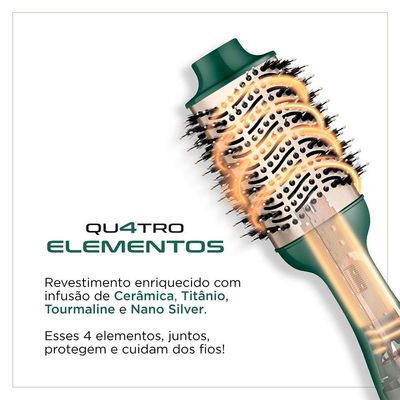 Escova Secadora Mondial Qu4tro Elementos ES-JU-02 1200W Verde / Bivolt