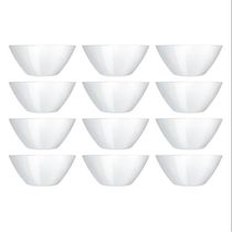 Conjunto de Saladeiras Duralex Opaline Blanc em Vidro 840 ml 12 Peças