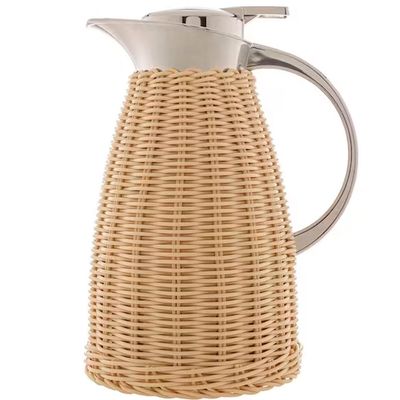 Garrafa Térmica Wolff Tampa Removível com Rattan 1,5L Bege