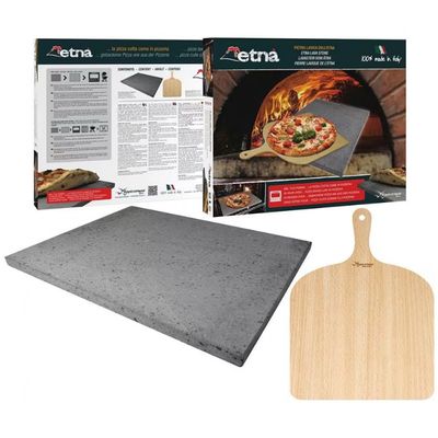 Conjunto para Pizza Eppicotispai com Espátula e Pedra 2 Peças Bege com Cinza