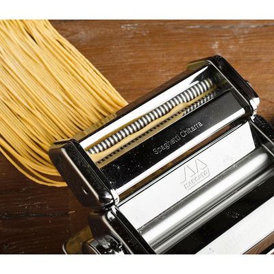 Acessório Spaghetti Chitarra para Máquina de Macarrão Marcato Atlas 150 em Alumínio Alumínio