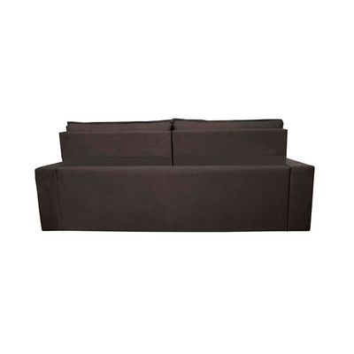 Sofá 4 Lugares Cama inBox Belém Retrátil/Reclinável com 230 cm de Largura e Revestido em Suede Velusoft Café