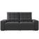 Sofá 3 Lugares Retrátil/Reclinável Linoforte Benetton com Revestimento em Suede Grafite