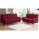 Sofá 3 e 2 Lugares Arezzo em Suede Linoforte Vermelho