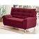 Sofá 2 Lugares Arezzo Revestido em Suede Linoforte Vermelho