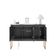 Buffet Estilo Industrial 3 Portas Europa - Preto Cobre Preto Cobre
