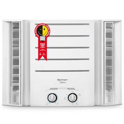 Ar-Condicionado de Janela Springer Midea QCK07 Frio 7.500 BTUs Mecânico Branco / 110V