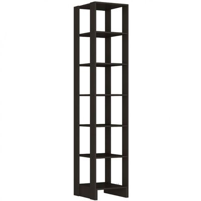 Armário Closet Slim Yes 6 Prateleiras Nova Mobile Grafite