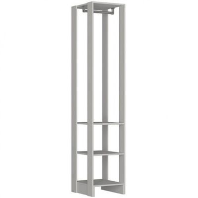 Armário Closet Slim Yes 3 Prateleiras e Cabideiro Nova Mobile Branco