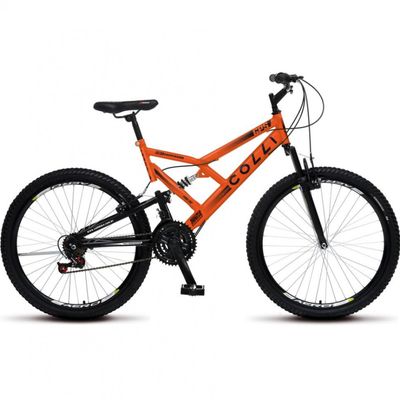 Bicicleta Colli Bike GPS Aro 26, 21 Marchas Laranja