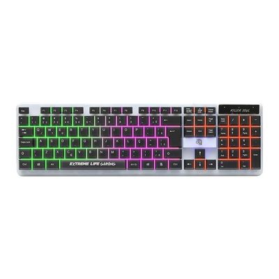 Teclado Gamer ELG Killer Soul Iluminação Preto