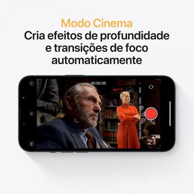 iPhone 13 128GB Meia-noite Tela de 6,1Pol Câmera Dupla 12MP Apple Preto / Bivolt