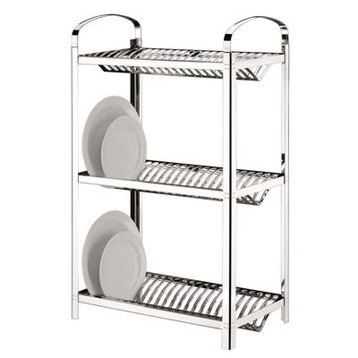 Escorredor para 60 Pratos Brinox Suprema em Aço Inox Alumínio