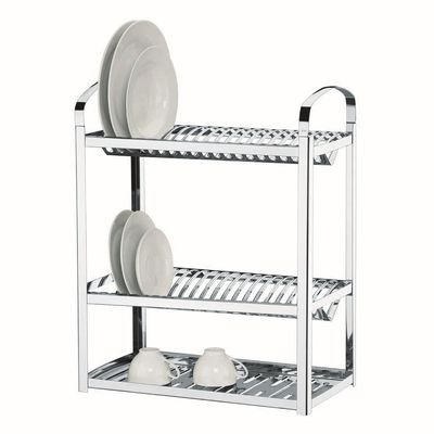 Escorredor para 40 Pratos Brinox Suprema em Aço Inox Alumínio