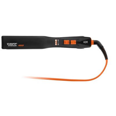 Chapinha Prancha Titanium 230 Graus com Emissão de Íons Taif Preto com Laranja / Bivolt