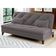 Sofá-Cama 3 Lugares Linoforte Jamile com Encosto Reclinável em Tecido Suede 188cm de largura Cinza