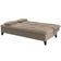 Sofá-Cama 3 Lugares Linoforte Jamile com Encosto Reclinável em Tecido Suede 188cm de largura Areia