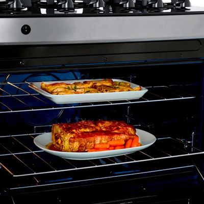 Fogão 5 Bocas CFS5VAR Trempe de Ferro Fundido e Mesa de Vidro Consul Inox / Bivolt