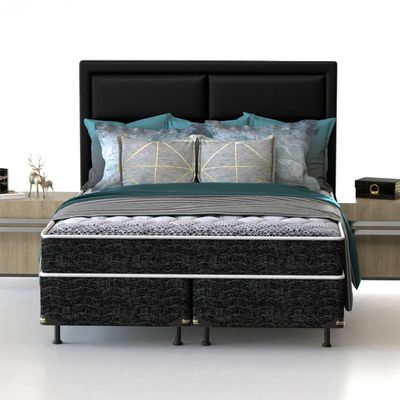 Cama Box King Size Probel Guarda Costas Promiddle Espuma D28 56x193x203cm n/a