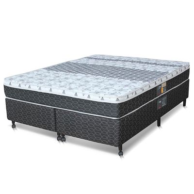 Cama Box King Size Castor Sleep Class com Mola Bonnel 64x193x203cm n/a