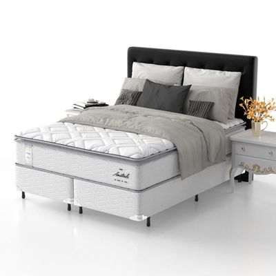 Cama Box Queen Size Probel Amsterdã D33 Molas Pocket e Pillow Top n/a