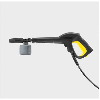 Lavadora de Alta Pressão Karcher K3 Force Turbo 1815psi com Rodas, Alça Retrátil e Canhão de Espuma Preto com Amarelo / 110V