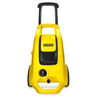 Lavadora de Alta Pressão Karcher K3 Force Turbo 1815psi com Rodas, Alça Retrátil e Canhão de Espuma Preto com Amarelo / 110V