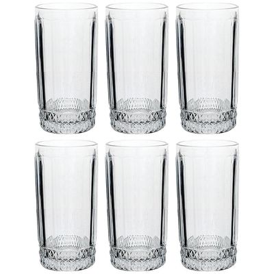 Conjunto de Copos Altos L`Hermitage Splendor 360 ml - 6 Peças Transparente