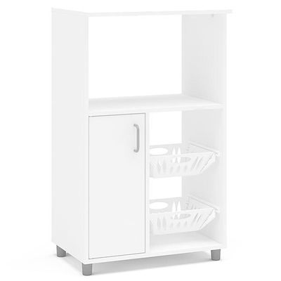 Fruteira Micro Facility com 1 Porta e 2 Cestas Politorno Branco