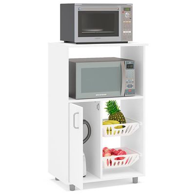 Fruteira Micro Facility com 1 Porta e 2 Cestas Politorno Branco