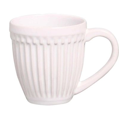 Canecas Roma em Faiança 343ML 4 Peças Porto Brasil Branco