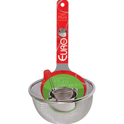 Cesto para Cozimento e Fritura Euro Home Inox  16cm Inox