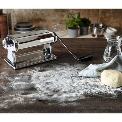 Máquina para Macarrão Marcato Atlas 180 Roller em Aço Cromado Cromado