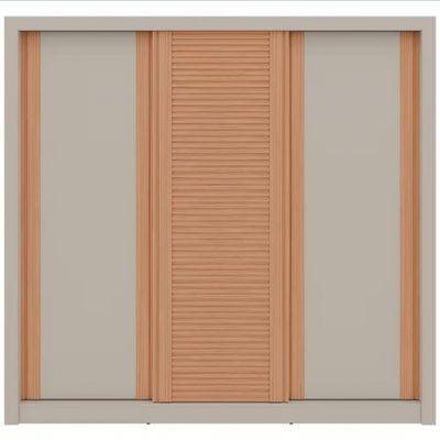 Guarda-Roupa Casal Bartira Village com 3 Portas 4 Gavetas e 243,1cm Areia