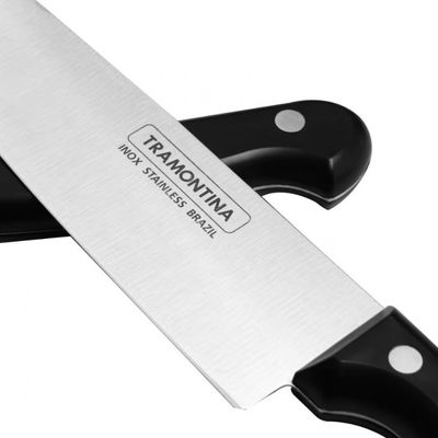 Conjunto de Facas Tramontina Ultracorte 4 Peças Preto com Inox