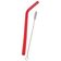 Conjunto de Canudo com Escova Euro Home Silicone - 2 Peças Vermelho
