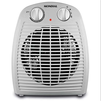 Aquecedor de Ambiente Mondial A-08 com Controle de Temperatura Cinza / 220V